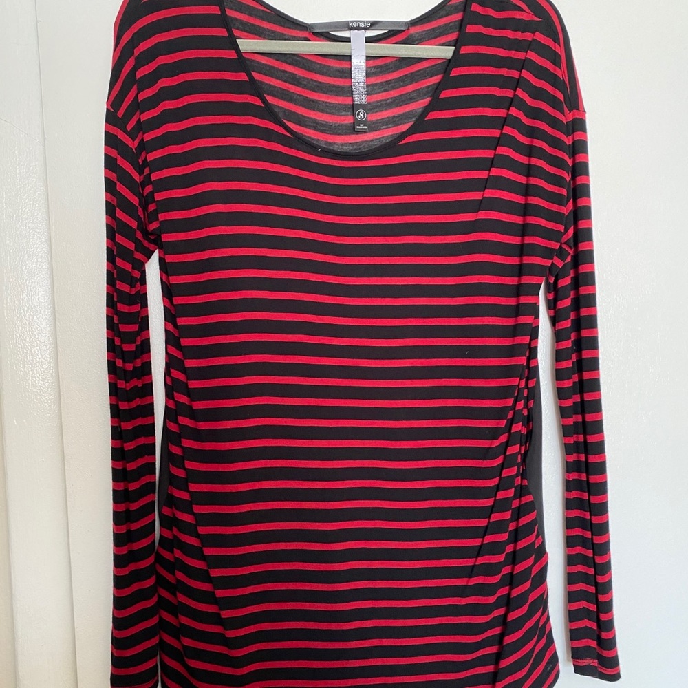Long sleeved striped top